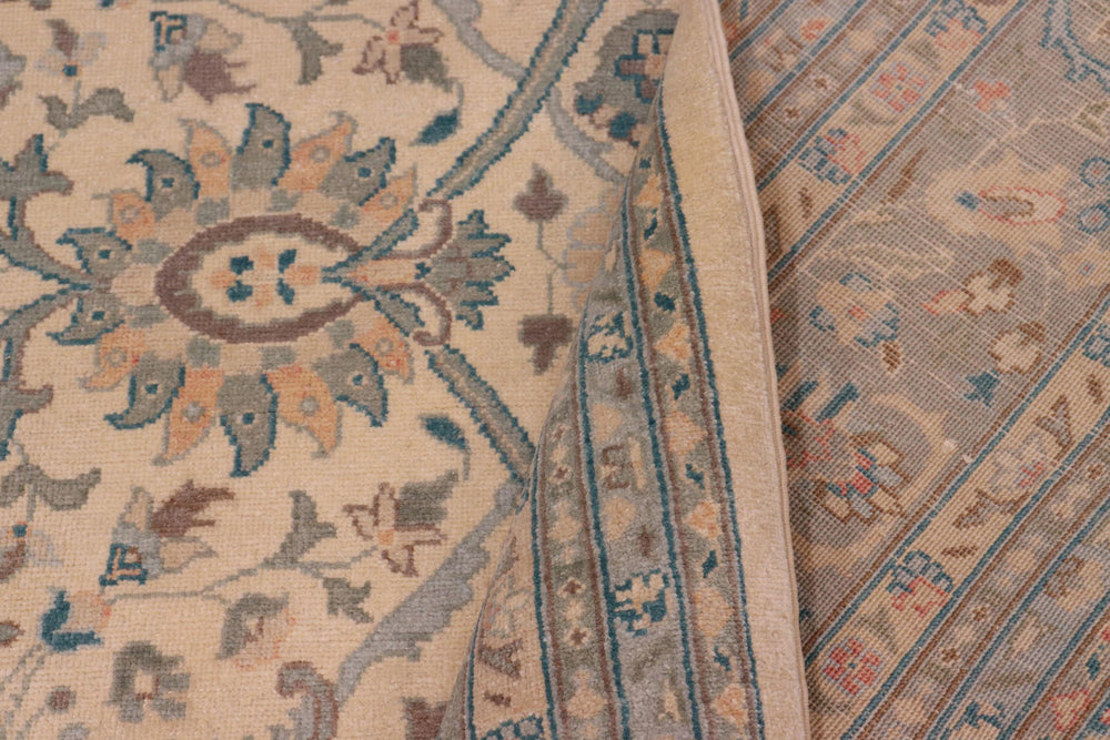 handmade Traditional Kafkaz Beige Green Hand Knotted RECTANGLE 100% WOOL area rug 8x10