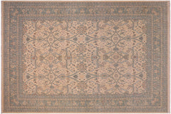 handmade Traditional Kafkaz Beige Green Hand Knotted RECTANGLE 100% WOOL area rug 8x10