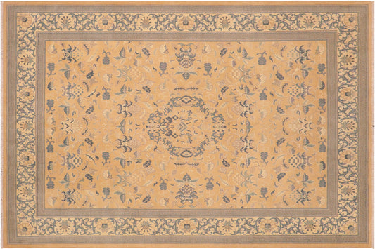 handmade Traditional Kafkaz Lt. Orange Beige Hand Knotted RECTANGLE 100% WOOL area rug 8x10