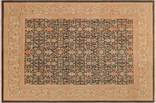 handmade Transitional Kafkaz Drk.green Beige Hand Knotted RECTANGLE 100% WOOL area rug 8x10