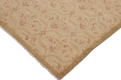 handmade Modern Kafkaz Tan Lt. Brown Hand Knotted RECTANGLE 100% WOOL area rug 9' x 12'