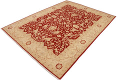 handmade Traditional Kafkaz Rust Beige Hand Knotted RECTANGLE 100% WOOL area rug 9 x 12