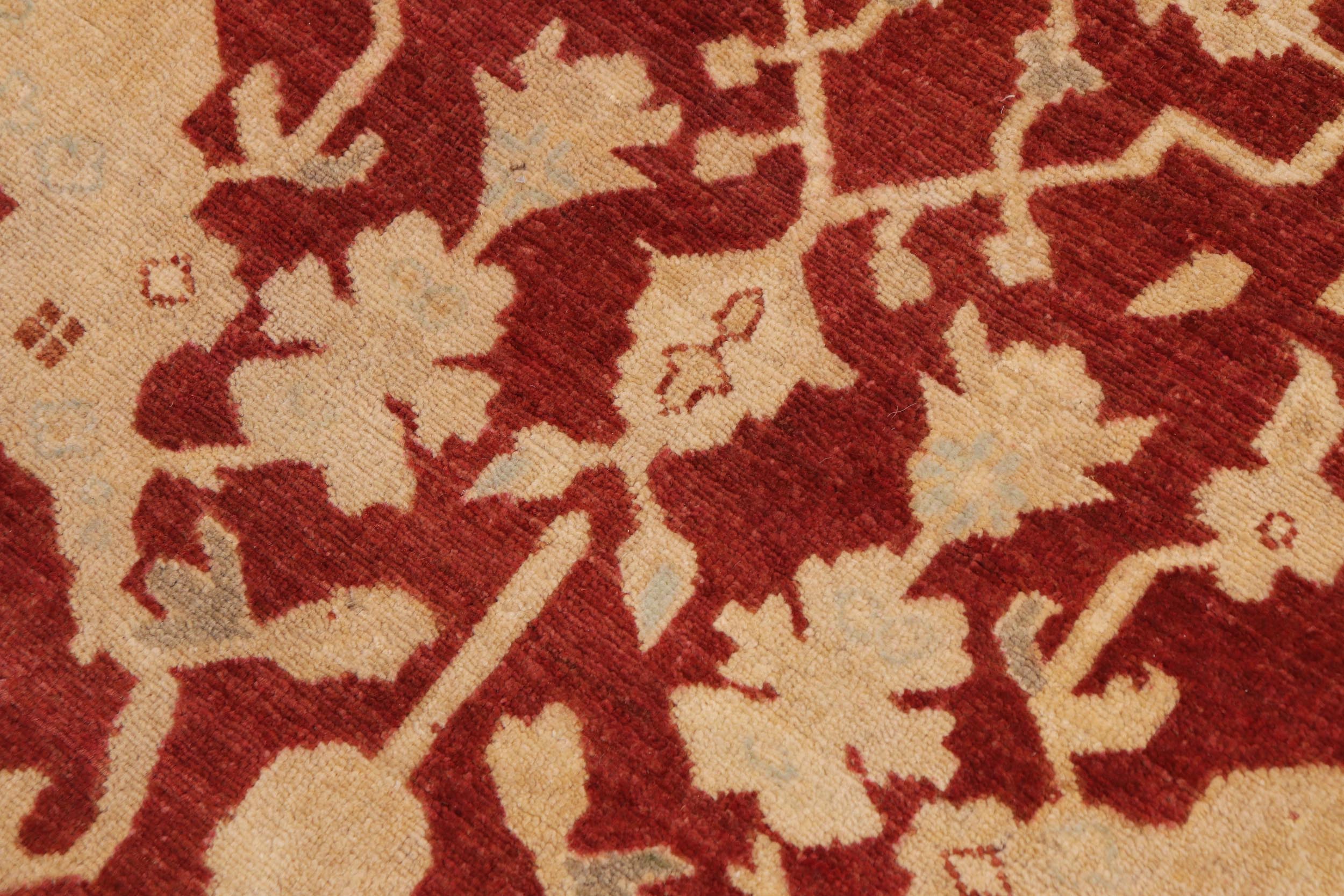handmade Traditional Kafkaz Rust Beige Hand Knotted RECTANGLE 100% WOOL area rug 9x12