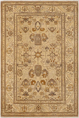 handmade Traditional Kafkaz Tan Beige Hand Knotted RECTANGLE 100% WOOL area rug 9 x 12