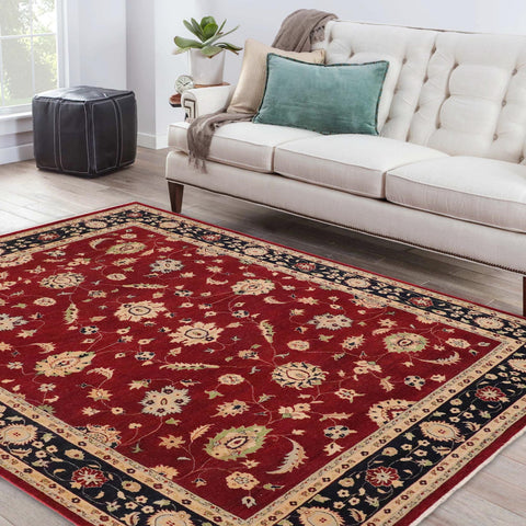 handmade Traditional Kafkaz Red Blue Hand Knotted RECTANGLE 100% WOOL area rug 9x12