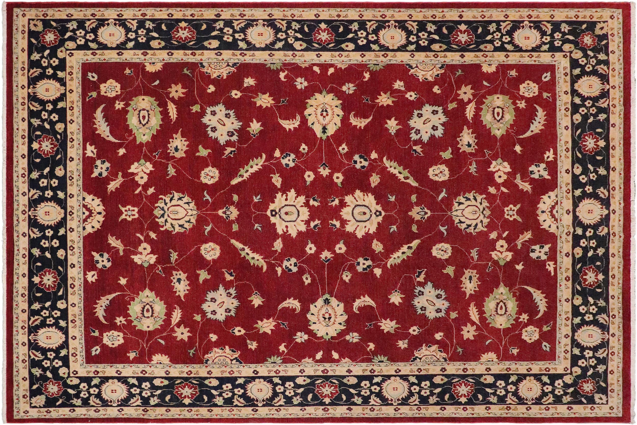 handmade Traditional Kafkaz Red Blue Hand Knotted RECTANGLE 100% WOOL area rug 9x12
