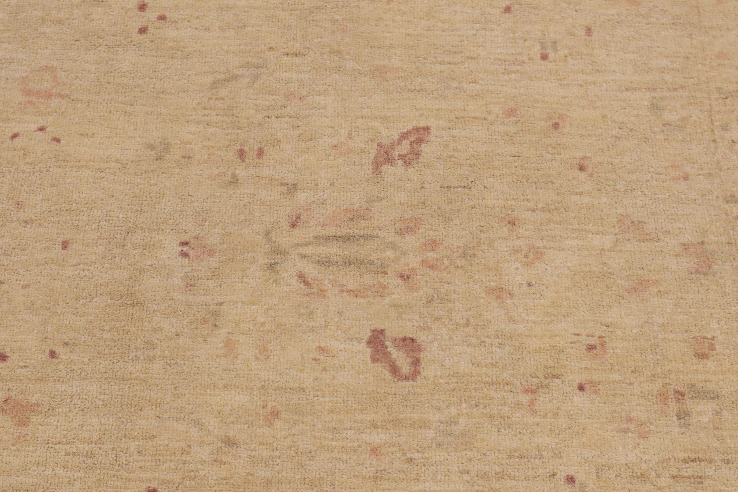 handmade Traditional Kafkaz Beige Tan Hand Knotted RECTANGLE 100% WOOL area rug 9x12