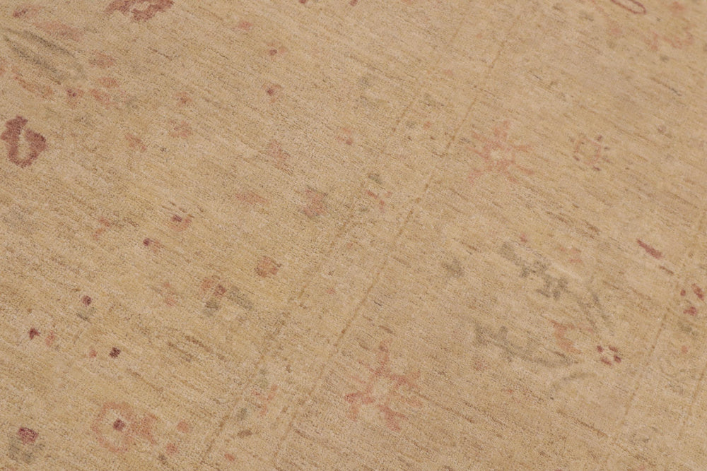 handmade Traditional Kafkaz Beige Tan Hand Knotted RECTANGLE 100% WOOL area rug 9x12