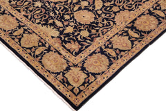 handmade Traditional Kafkaz Blue Green Hand Knotted RECTANGLE 100% WOOL area rug 9x13