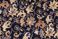 handmade Transitional Kafkaz Blue Beige Hand Knotted RECTANGLE 100% WOOL area rug 9' x 12'
