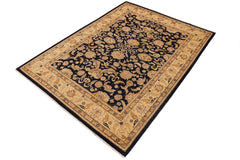 handmade Traditional Kafkaz Blue Tan Hand Knotted RECTANGLE 100% WOOL area rug 9 x 12