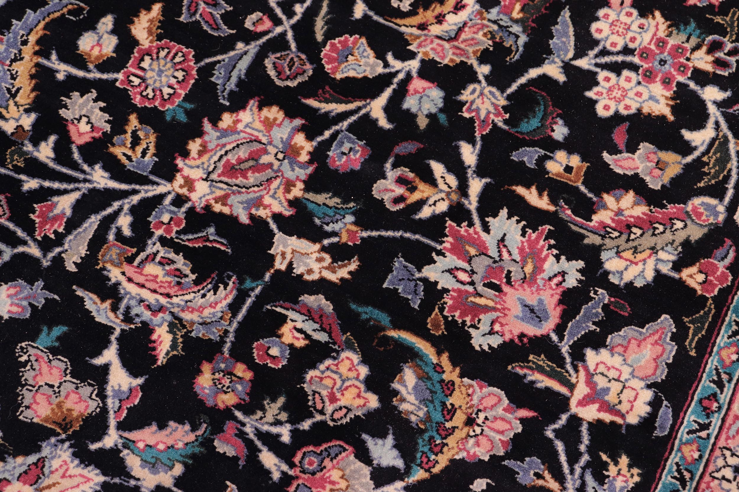 handmade Traditional Rehan Black Ivory Hand Knotted RECTANGLE 100% WOOL area rug 9x12