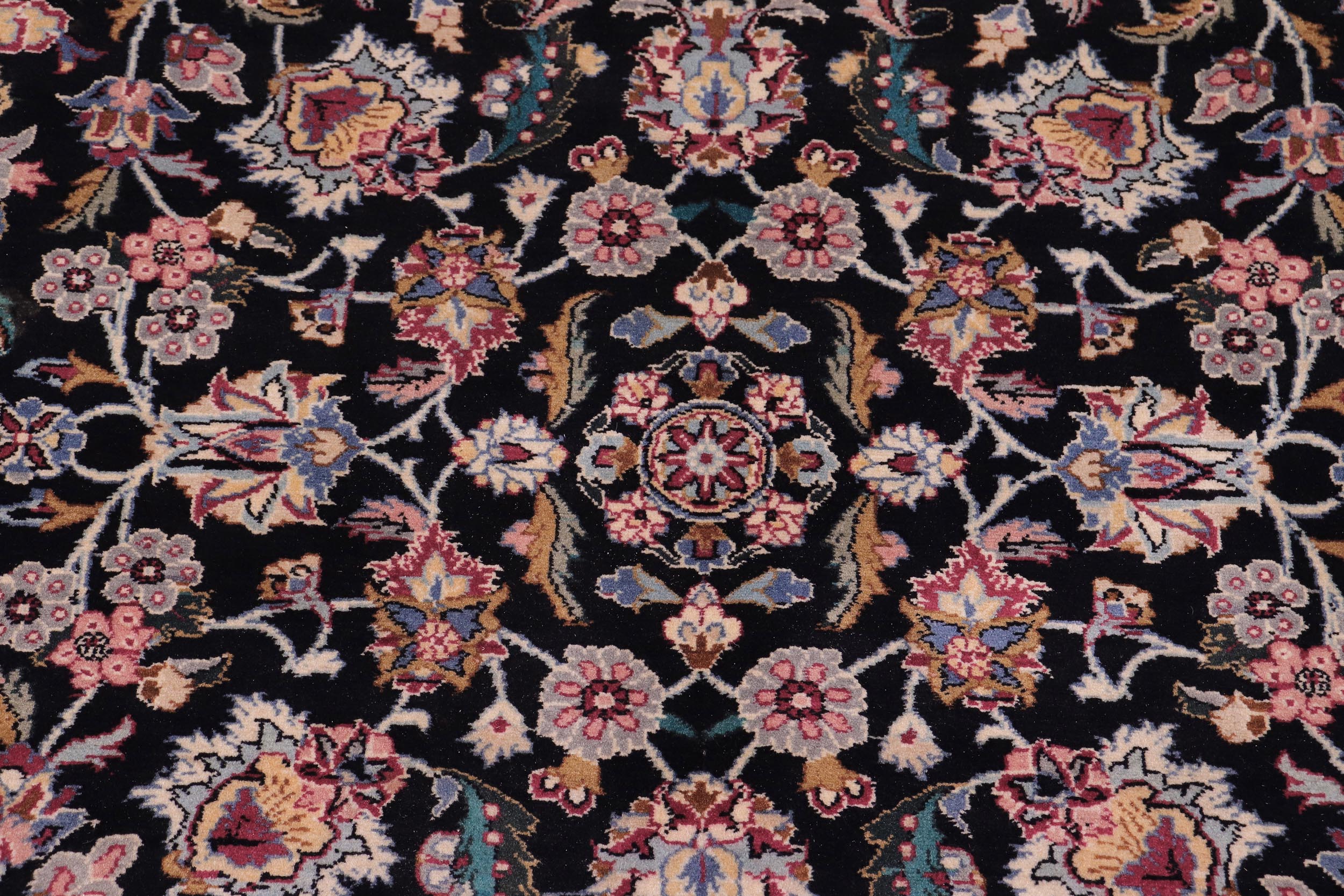 handmade Traditional Rehan Black Ivory Hand Knotted RECTANGLE 100% WOOL area rug 9x12