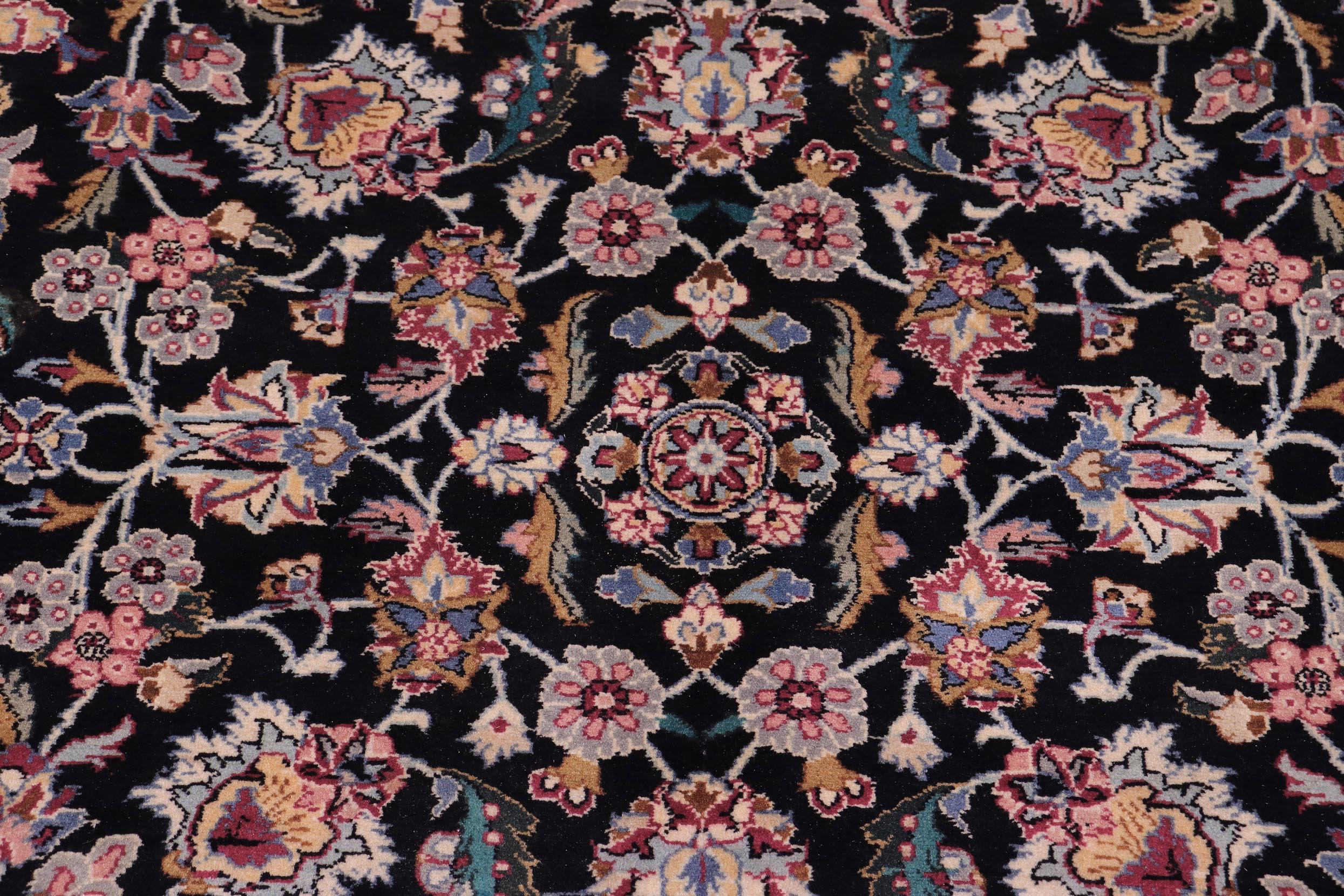 handmade Traditional Rehan Black Ivory Hand Knotted RECTANGLE 100% WOOL area rug 9x12