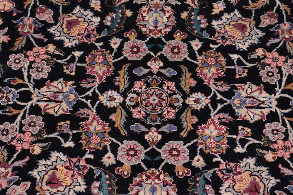 handmade Traditional Rehan Black Ivory Hand Knotted RECTANGLE 100% WOOL area rug 9x12