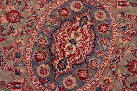 handmade Traditional Afridi Green Lt. Green Hand Knotted RECTANGLE 100% WOOL area rug 9x12