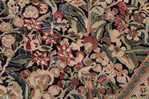 handmade Transitional Inkalab Blue Gold Hand Knotted RECTANGLE 100% WOOL area rug 9x12