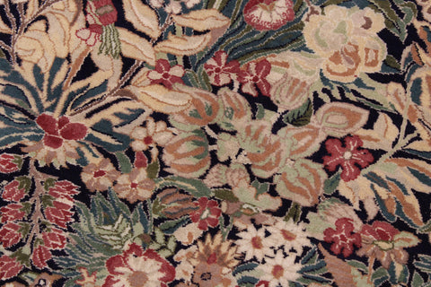 handmade Transitional Inkalab Blue Gold Hand Knotted RECTANGLE 100% WOOL area rug 9x12