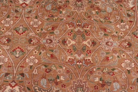 handmade Transitional  Drk. Blue Lt. Green Hand Knotted RECTANGLE 100% WOOL area rug 9x12