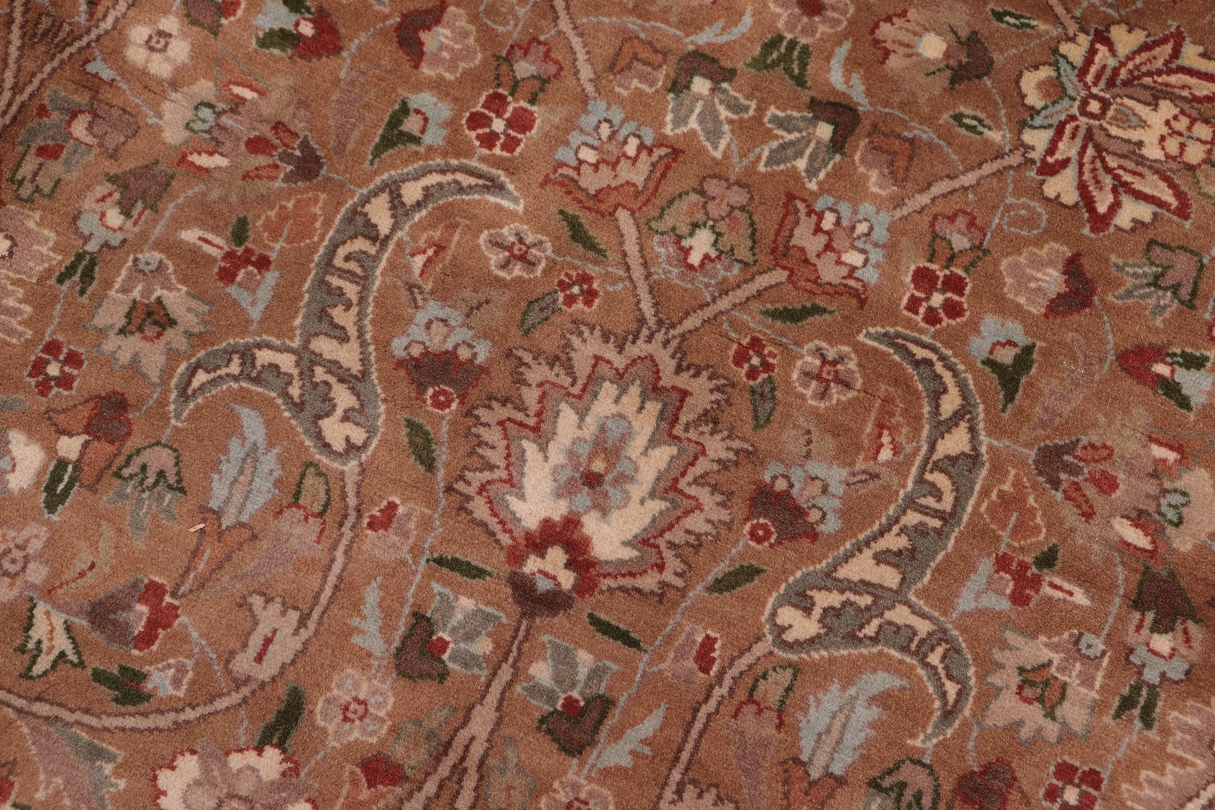 handmade Transitional  Drk. Blue Lt. Green Hand Knotted RECTANGLE 100% WOOL area rug 9x12