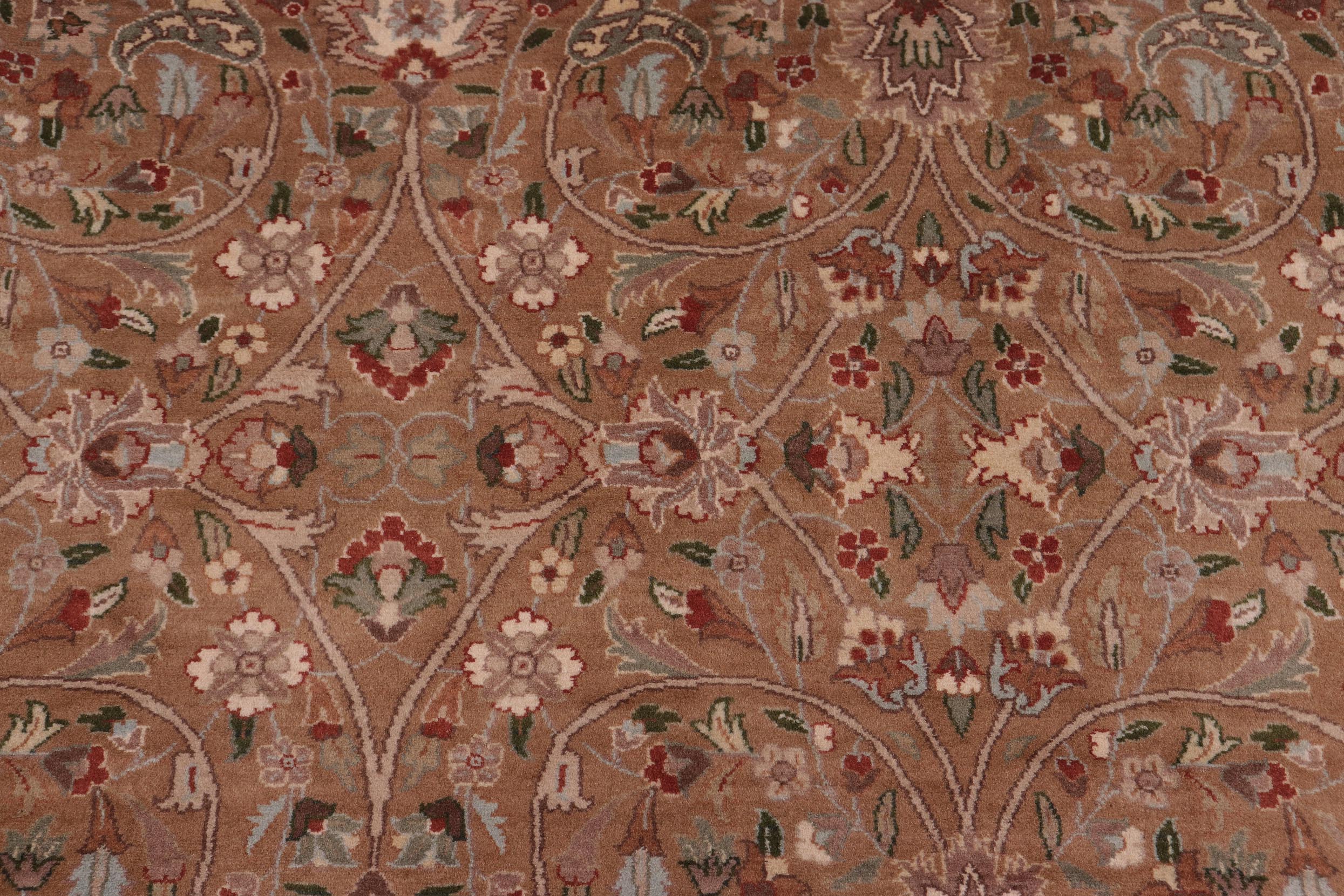 handmade Transitional  Drk. Blue Lt. Green Hand Knotted RECTANGLE 100% WOOL area rug 9x12