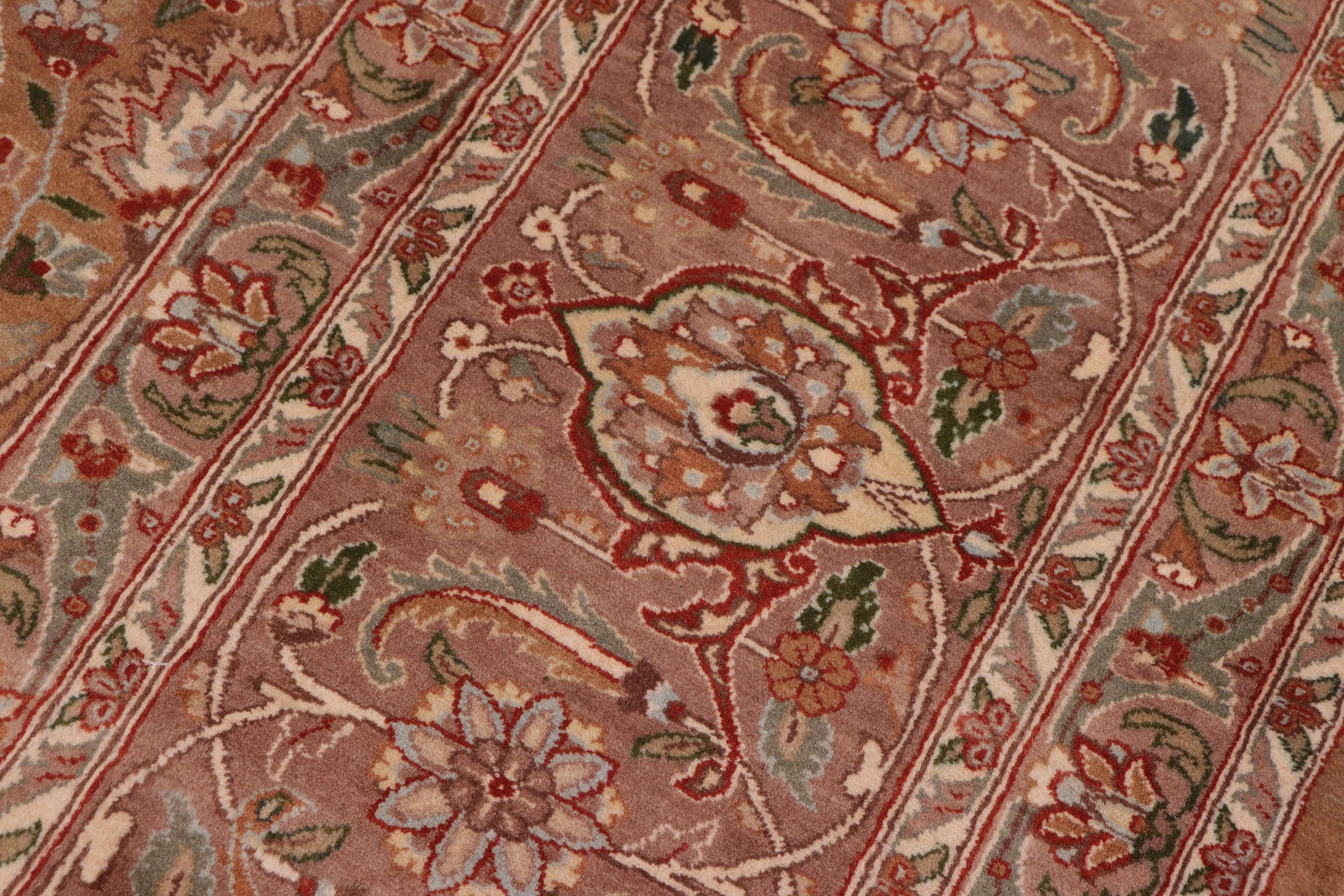 handmade Transitional  Drk. Blue Lt. Green Hand Knotted RECTANGLE 100% WOOL area rug 9x12