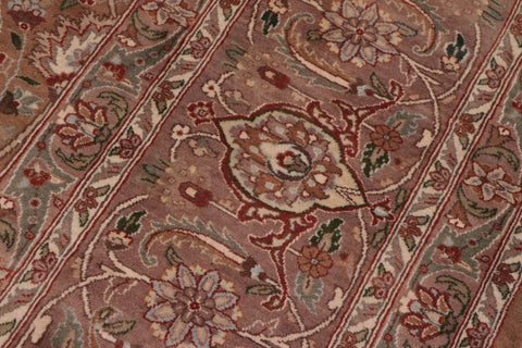 handmade Transitional  Drk. Blue Lt. Green Hand Knotted RECTANGLE 100% WOOL area rug 9x12