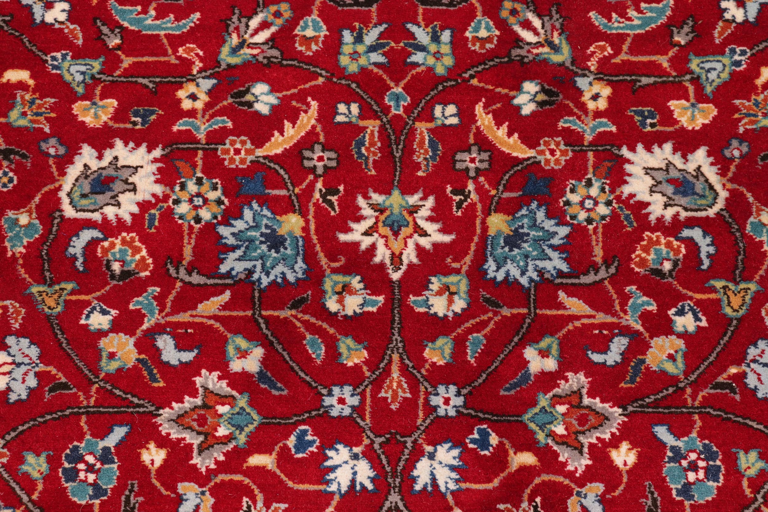 handmade Transitional  Red Teal Hand Knotted RECTANGLE 100% WOOL area rug 9x12