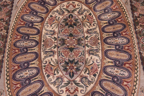 handmade Traditional Persian Lt. Gray Brown Hand Knotted RECTANGLE 100% WOOL area rug 9x12