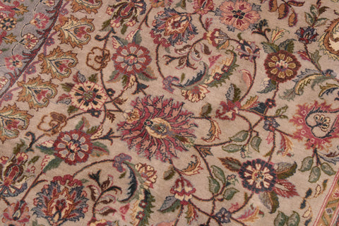 handmade Traditional Hussani Gray Drk.green Hand Knotted RECTANGLE 100% WOOL area rug 9x12