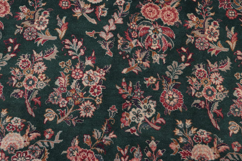 handmade Transitional Sarook Green Green Hand Knotted RECTANGLE 100% WOOL area rug 9x12