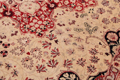 Vintage Persian Lezlie Beige/Red Wool Rug - 9'4'' x 12'5''