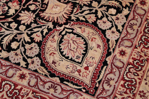 handmade Traditional Kirman Beige Red Hand Knotted RECTANGLE 100% WOOL area rug 9x12