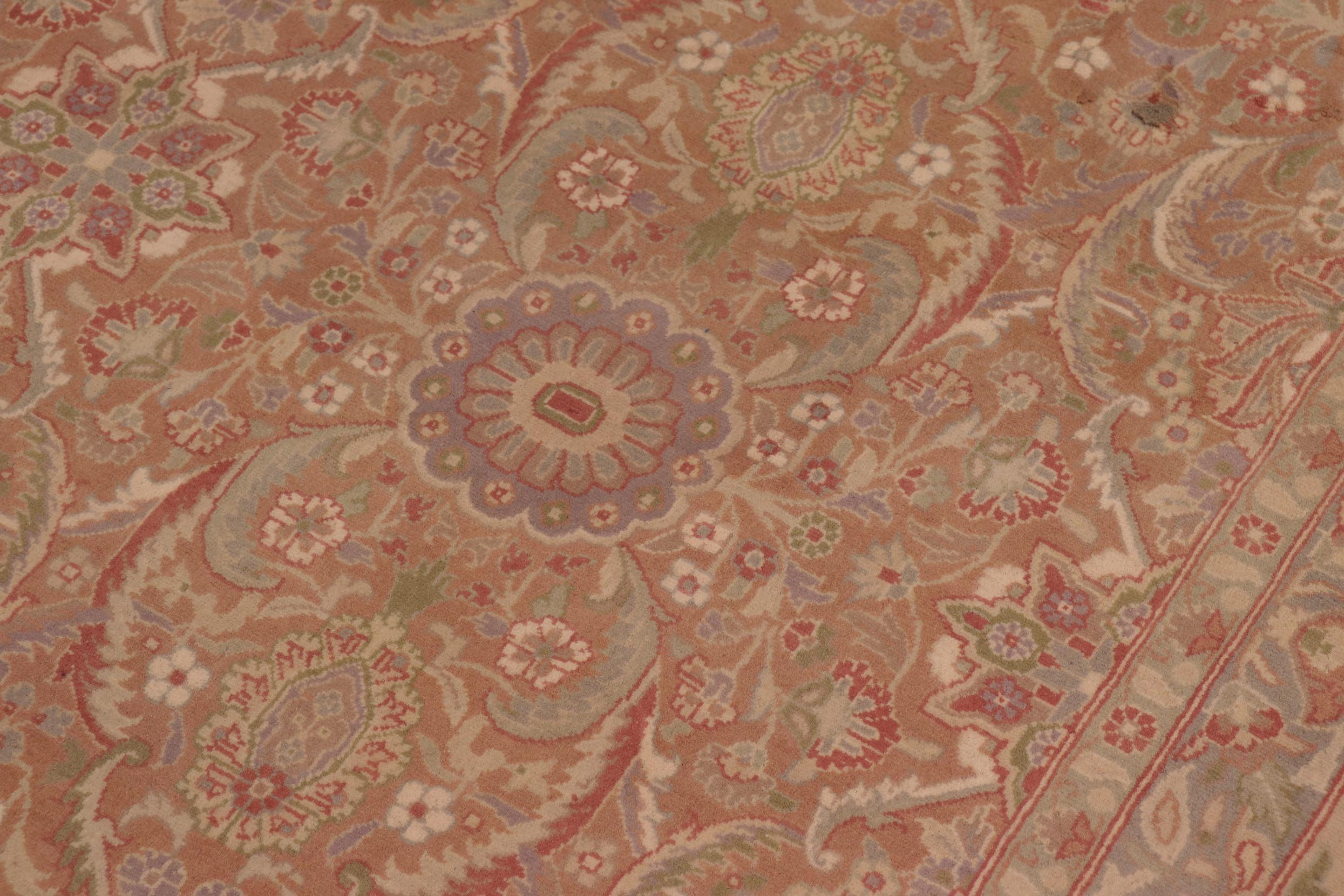 handmade Transitional Kafkaz Brown Lt. Tan Hand Knotted RECTANGLE 100% WOOL area rug 9x12