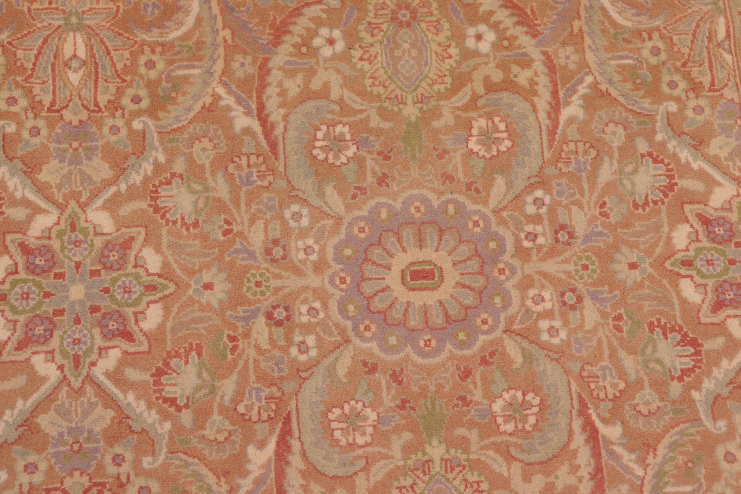 handmade Transitional Kafkaz Brown Lt. Tan Hand Knotted RECTANGLE 100% WOOL area rug 9x12