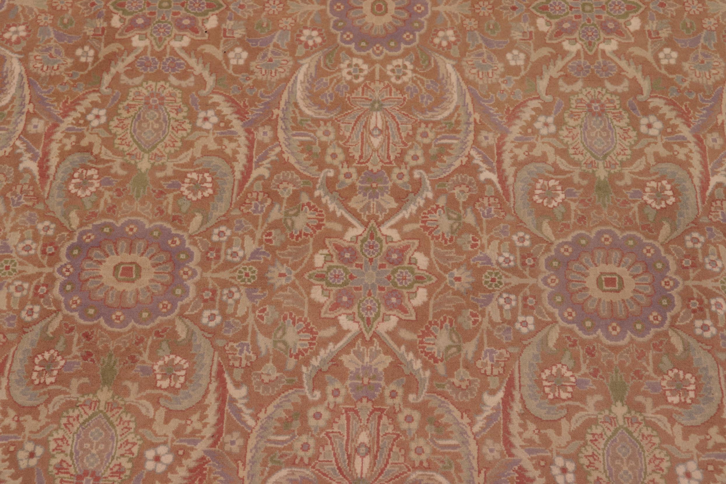handmade Transitional Kafkaz Brown Lt. Tan Hand Knotted RECTANGLE 100% WOOL area rug 9x12