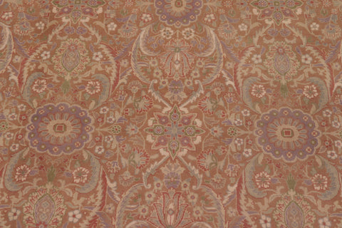 handmade Transitional Kafkaz Brown Lt. Tan Hand Knotted RECTANGLE 100% WOOL area rug 9x12