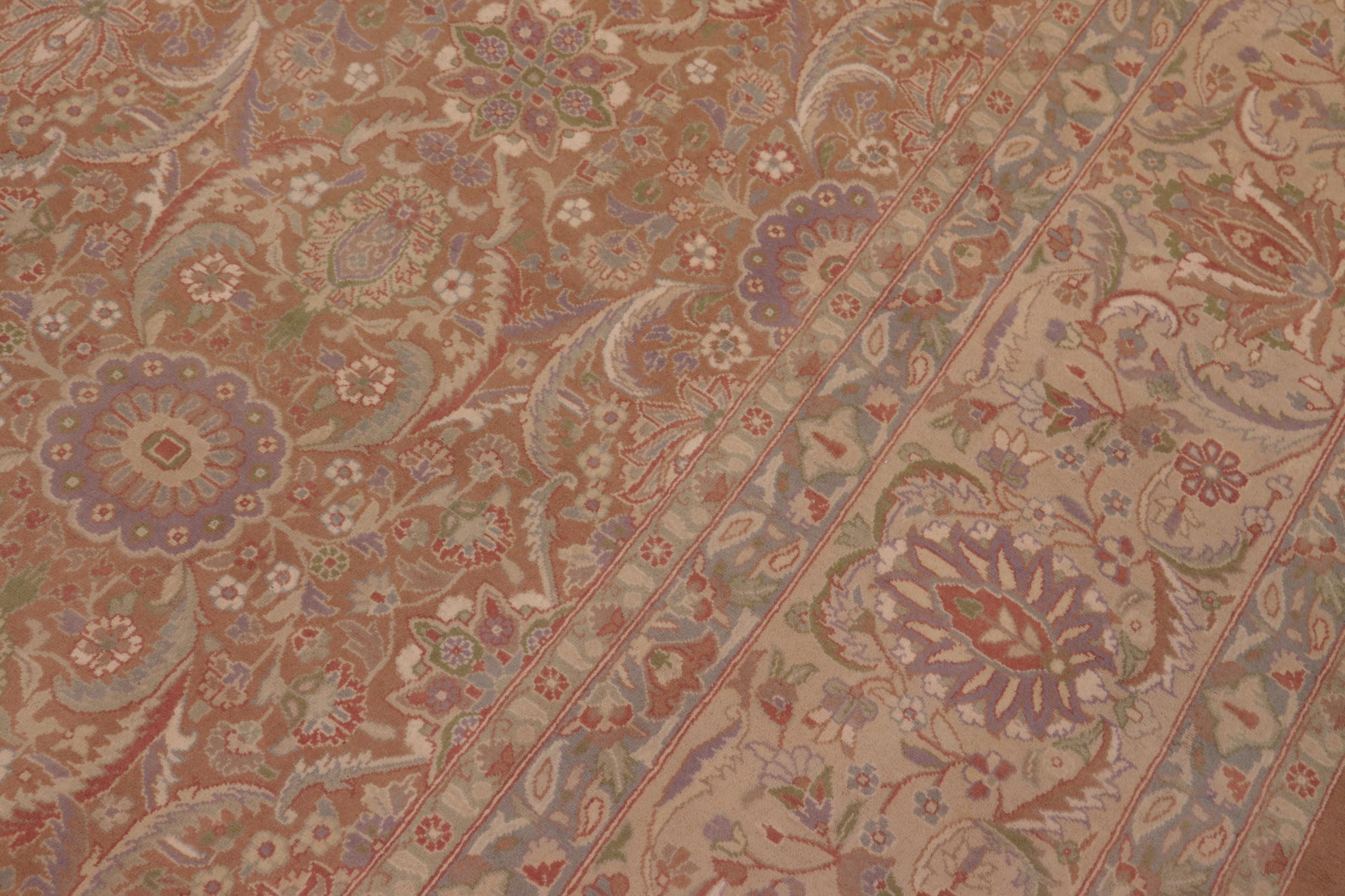 handmade Transitional Kafkaz Brown Lt. Tan Hand Knotted RECTANGLE 100% WOOL area rug 9x12