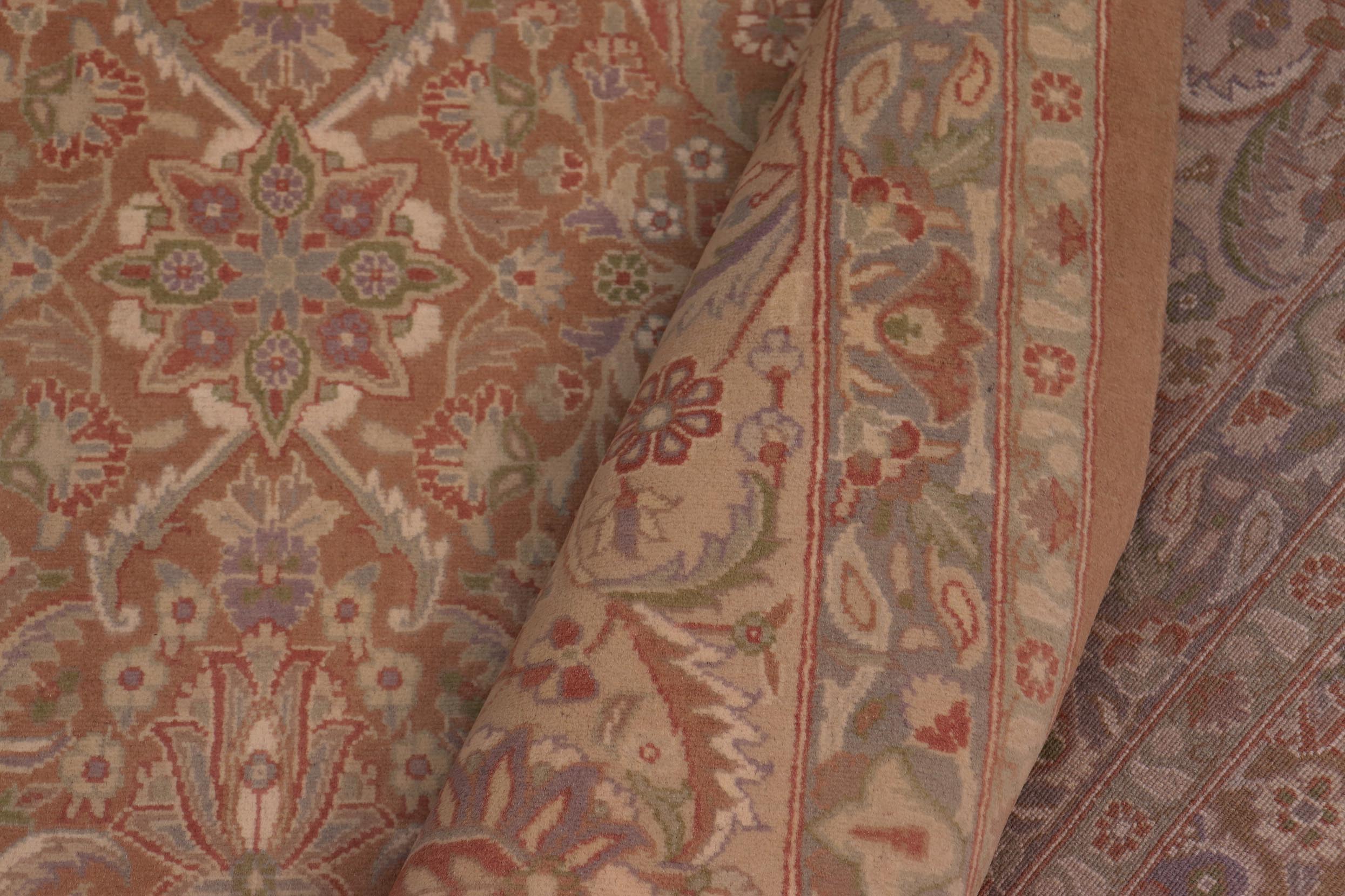 handmade Transitional Kafkaz Brown Lt. Tan Hand Knotted RECTANGLE 100% WOOL area rug 9x12