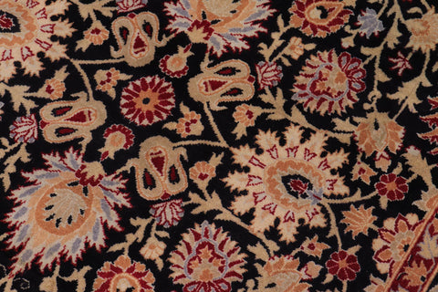 handmade Transitional New Asif Black Tan Hand Knotted RECTANGLE 100% WOOL area rug 9x12