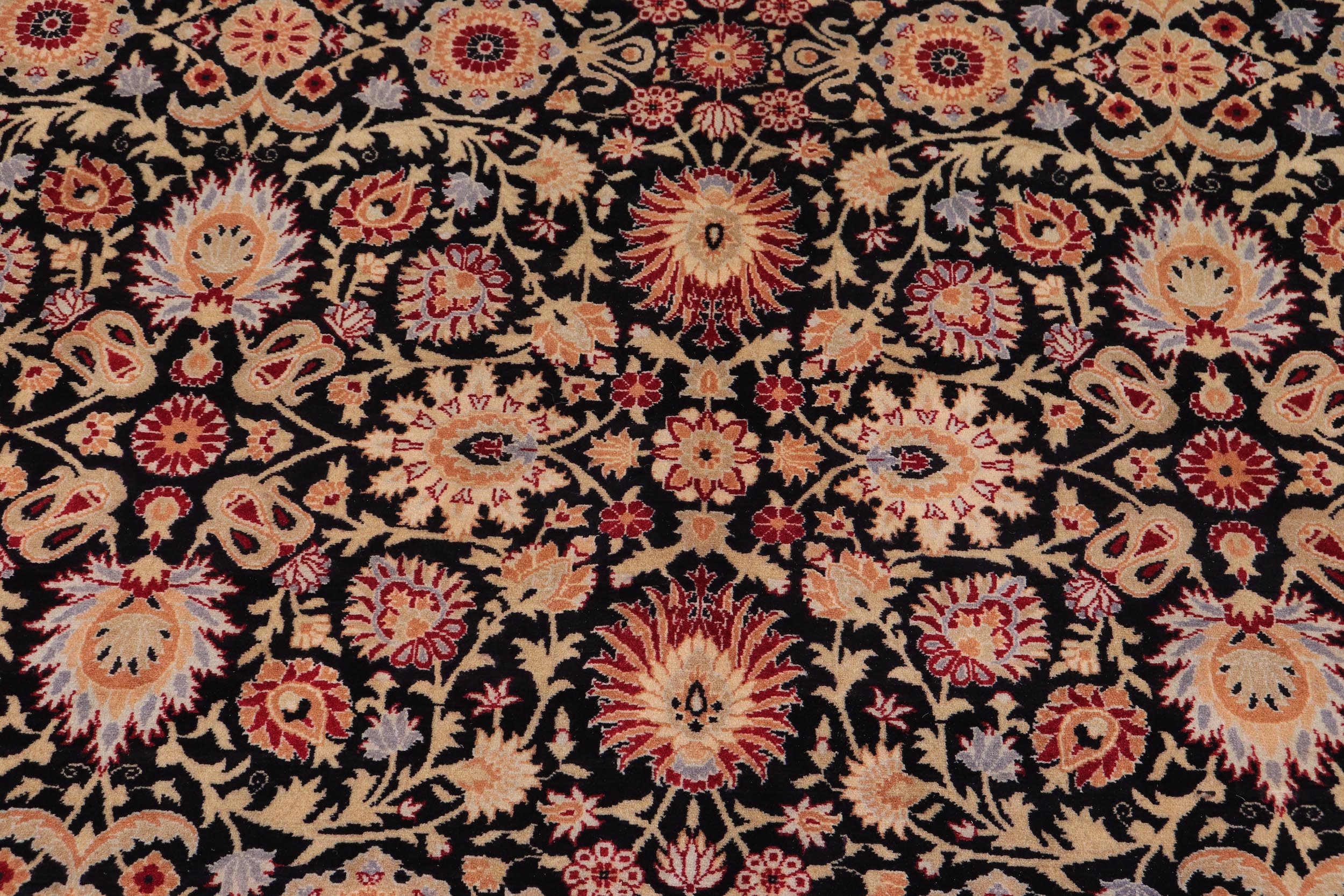 handmade Transitional New Asif Black Tan Hand Knotted RECTANGLE 100% WOOL area rug 9x12