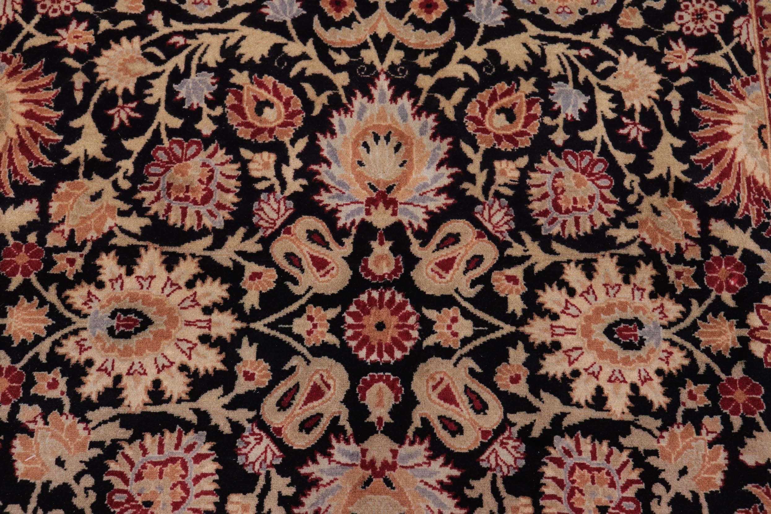 handmade Transitional New Asif Black Tan Hand Knotted RECTANGLE 100% WOOL area rug 9x12