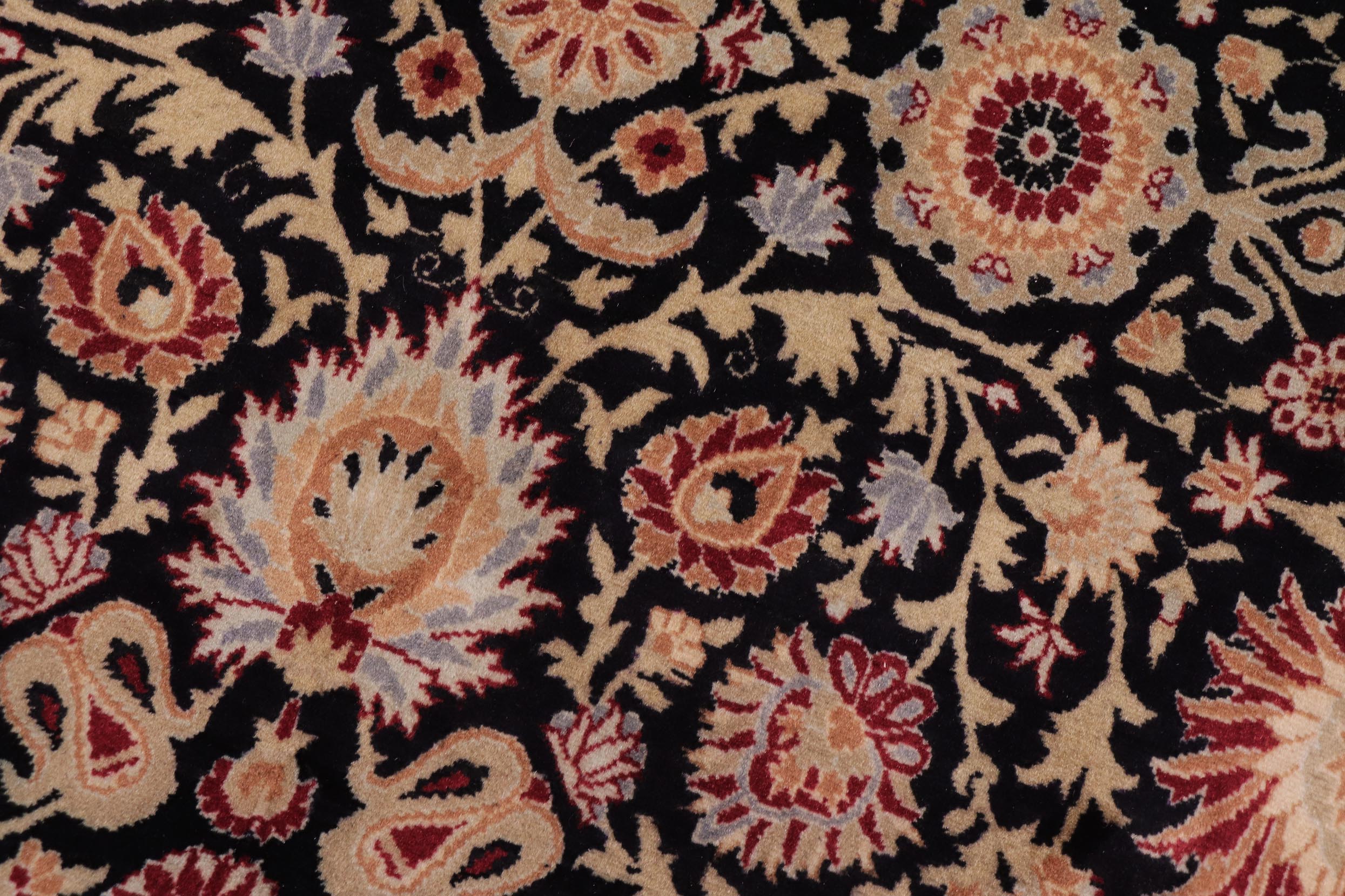 handmade Transitional New Asif Black Tan Hand Knotted RECTANGLE 100% WOOL area rug 9x12