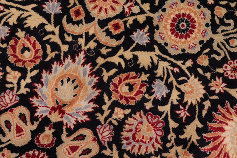 handmade Transitional New Asif Black Tan Hand Knotted RECTANGLE 100% WOOL area rug 9x12