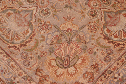 handmade Traditional Lahore Lt. Gray Lt. Gray Hand Knotted RECTANGLE 100% WOOL area rug 9x12