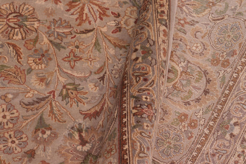 handmade Traditional Lahore Lt. Gray Lt. Gray Hand Knotted RECTANGLE 100% WOOL area rug 9x12