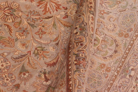 handmade Traditional Lahore Lt. Gray Lt. Gray Hand Knotted RECTANGLE 100% WOOL area rug 9x12