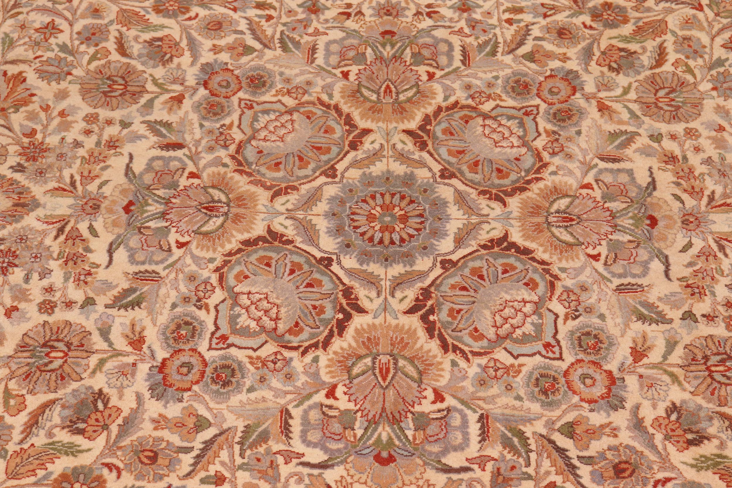 handmade Traditional  Ivory Ivory Hand Knotted RECTANGLE 100% WOOL area rug 9x12