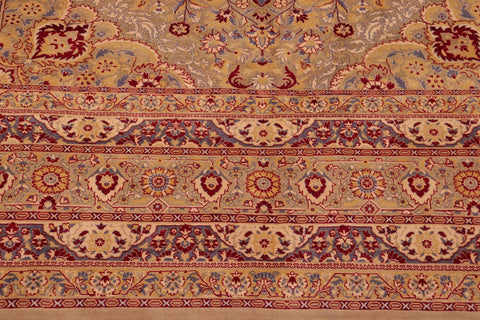 handmade Traditional  Lt. Green Lt. Green Hand Knotted RECTANGLE 100% WOOL area rug 9x12
