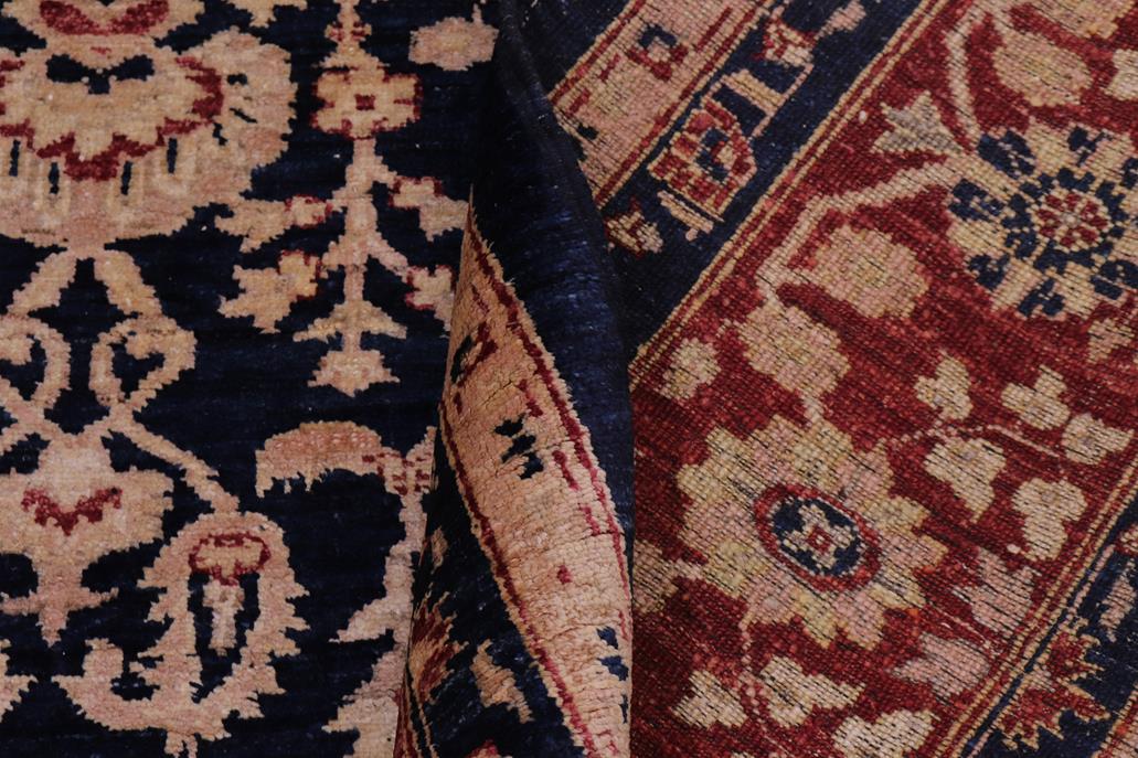 handmade Traditional Kafkaz Blue Red Hand Knotted SQUARE 100% WOOL area rug 8 x 8